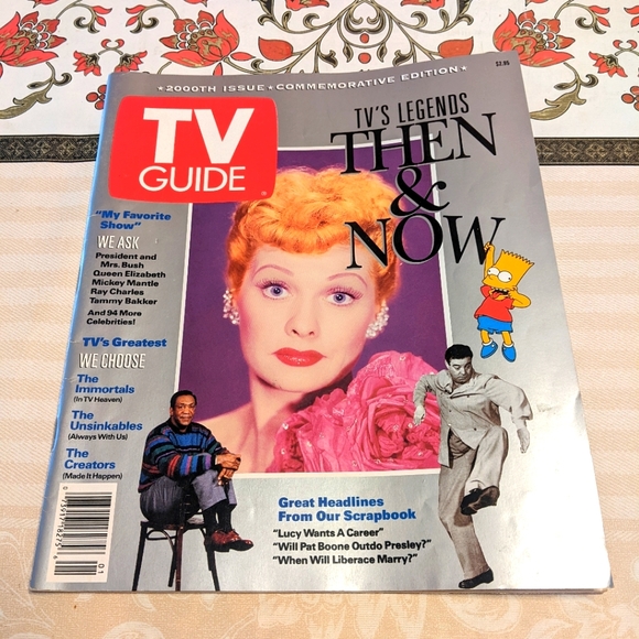 TV Guide's 2000th Commemorative Issue July '91 Excellent Condition! Collector's! - Picture 1 of 7